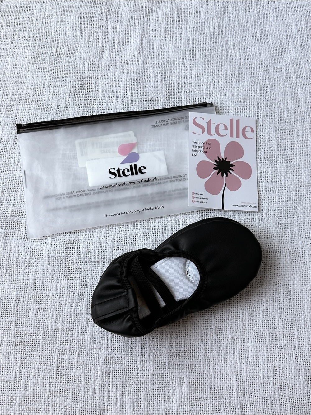New Stelle Black Ballet Shoes SB05 π©° Size 2ML
